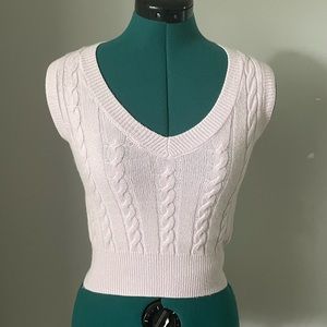 light purple sweater vest